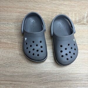 Kids Gray Crocs C8